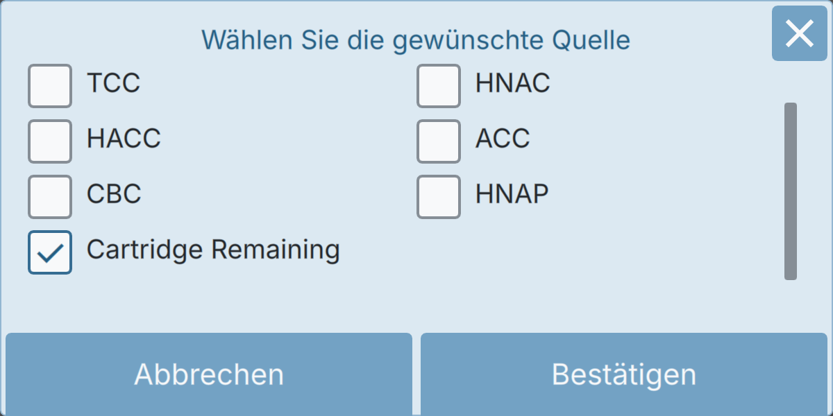 BactoSense — Kartuschenalarmquelle