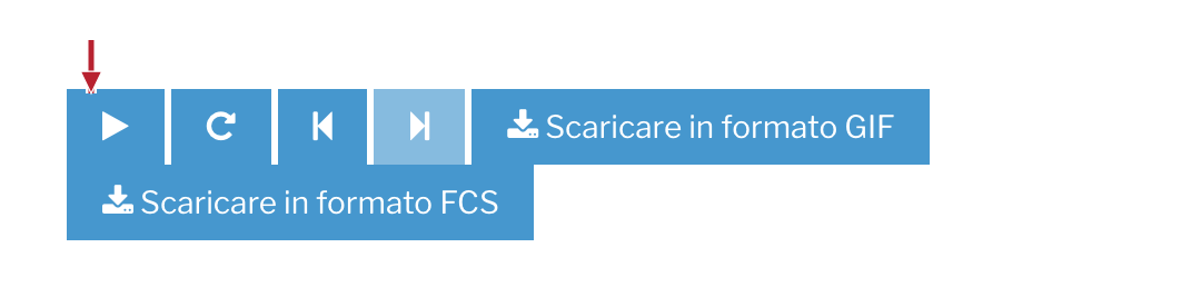BactoSense — Controlli di riproduzione dei grafici